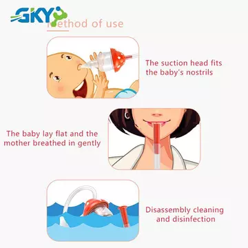 GKY 1 Máy Hút Mũi Cho Bé Hút Ngáy Bụi Miệng Cho Bé Hút Ống Thông Trẻ Em Mũi Máy Hút Làm Sạch Hút Mũi Dụng Cụ Làm Sạch GKY