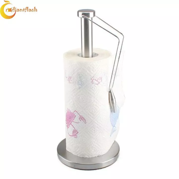 RADIANTFLASH Cuộn Giấy Giá Ổn Định Trang Trí Tiện Ích Nhà Bếp Tiện Ích Trang Trí Bàn Nhà Có Kẹp Dọc Khăn Giấy Chống Trơn Trượt Giá Để Đồ