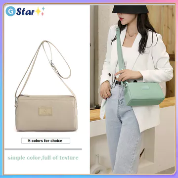 Women's Nylon Shoulder Bag – Water-Resistant
