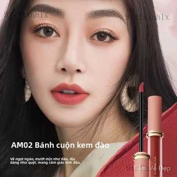 Son môi Bộ son môi và son kem lì, hiệu ứng sương mờ, tôn da, son bùn lì, lâu trôi, không dính cốc, không phai màu, dành