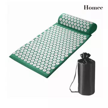 Thảm Massage kim có gối Bộ thảm bấm huyệt bằng vải Cotton có túi đựng Gối bấm huyệt di động để tập thể dục