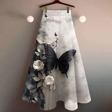 Phong Cách Trung Hoa Váy Váy Váy Váy Váy Trung Dài Phong Cách Quốc Gia Váy Midi Trong Quần Áo Khuyến Nghị Hàng Hóa / Người Cao Tuổi Trung Niên Váy Nữ Giữa Chiều Dài 2026 Phong Cách Phương Tây in Hình 