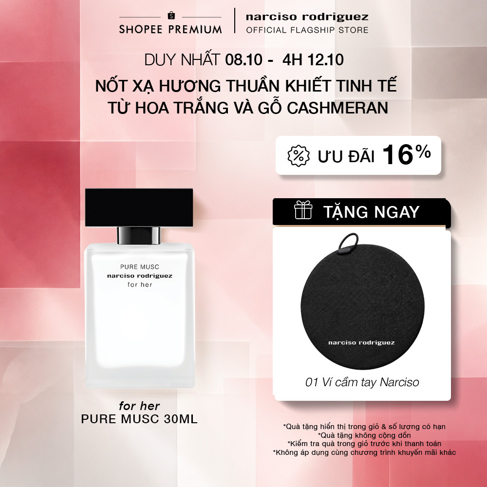 Nước Hoa nữ Narciso Rodriguez Pure Musc For Her Eau De Parfum 30ml