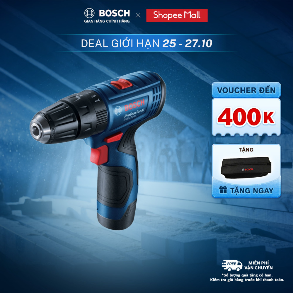 Máy khoan vặn vít động lực dùng pin Bosch GSB 120-LI