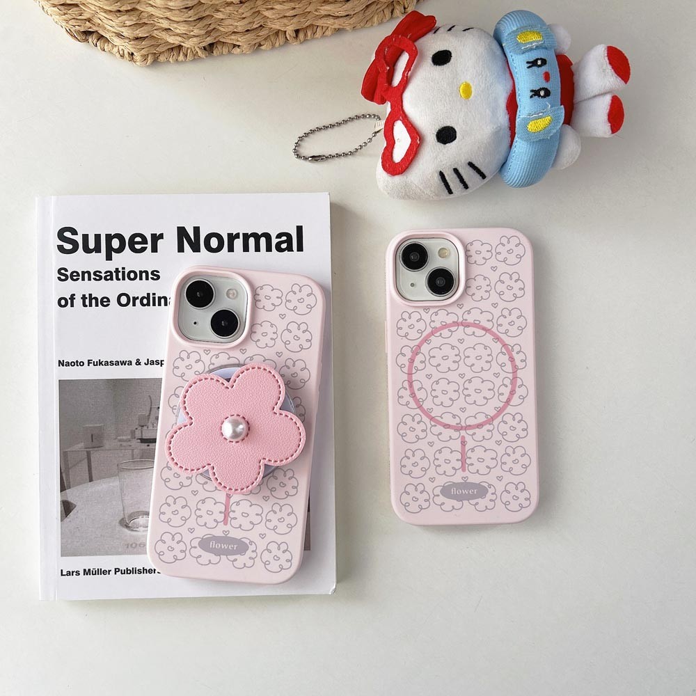 Ốp lưng TPU Tương thích với iPhone 13 14 14Pro 14ProMax 15 15Pro 15ProMax 16 16Pro 16ProMax 17 17Pro 17ProMax Vỏ nam châm họa tiết hoa hồng
