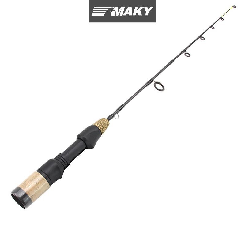 Newwellknownepic 60cm 2 Đầu Cần Mùa Đông Đá Cần Câu Cực Giải Quyết Cột Carbon Đá Cần Câu VN