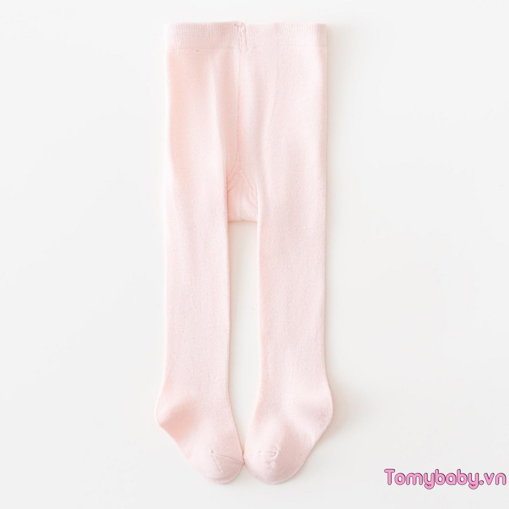 Bé Gái Đan Quần Legging Đa Năng Xuân Thu Đầy Đủ Chiều Dài Màu Trơn Quần Co Giãn Quần