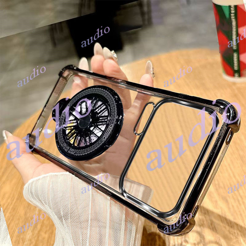 Dành Cho Xiaomi 17 Pro Max 5G Ốp Điện Thoại Trong Suốt Mạ Bốn Góc Có Giá Đỡ Cối Xay Gió Cho Xiaomi 17Pro Max 17ProMax 5G Ốp Lưng Silicon Mềm Chống Sốc Cho Xiaomi17 Pro Max 5G