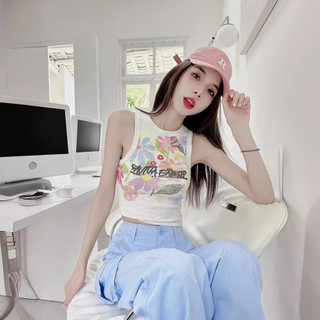 Mỹ Hot Girl Camisole nữ mùa hè, thiết kế slim-fit, phong cách tươi sáng