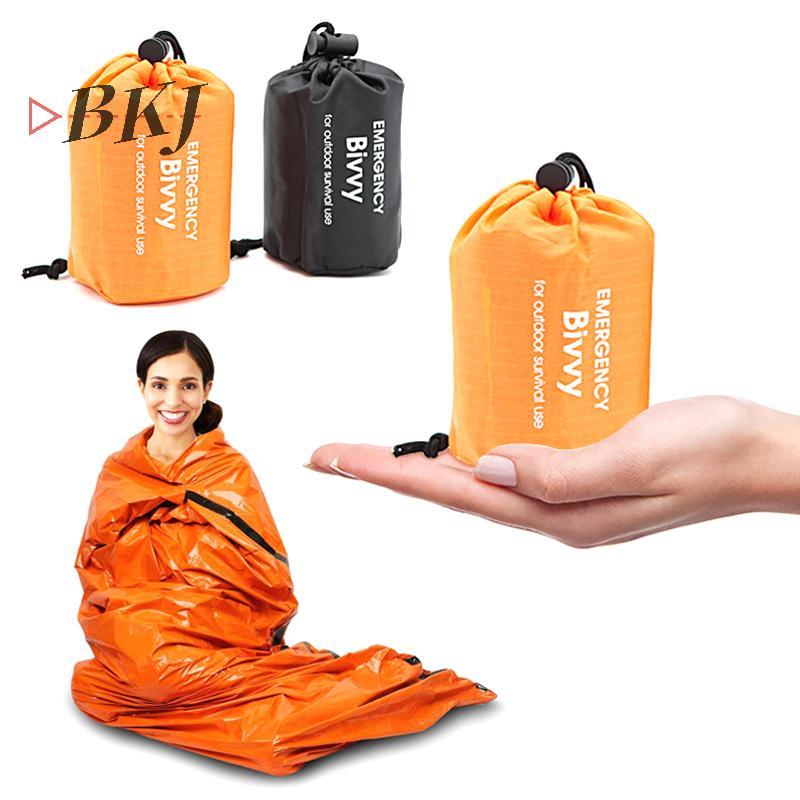 [KJ] Túi ngủ khẩn cấp Chăn giữ nhiệt siêu chống nước Túi ngủ sinh tồn nhẹ Giữ ấm khi cắm trại đi bộ đường dài [Mới]