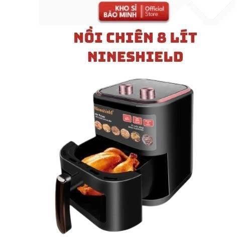 NỒI CHIÊN KHÔNG DẦU Nineshield KB 5005M dung tích 8l có KÍNH BẢO HÀNH 12 THÁNG nồi nướng không dầ