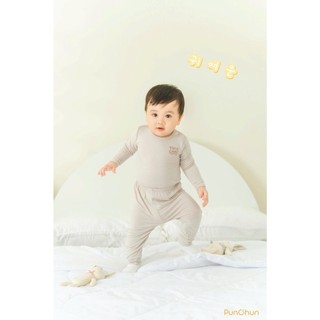 Punchun AW2025 Bộ dài cổ tròn Power cho bé T10.2