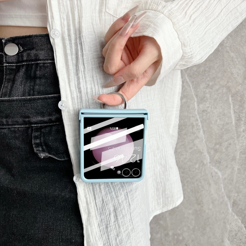 Ốp điện thoại silicon mờ sang trọng cho Samsung Galaxy Z Flip 7 Z Flip 7FE Z Flip 6 Z Flip 5 Z Flip 4 Z Flip 3 Skin feel Back Cover