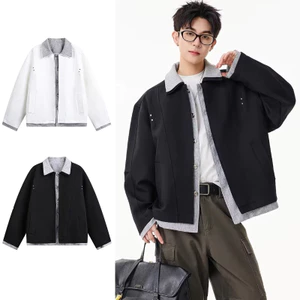 Áo khoác nam TIANLESIWEI - Thiết kế xếp ly cổ điển kiểu Mỹ, mang lại cảm giác kết cấu tuyệt vời