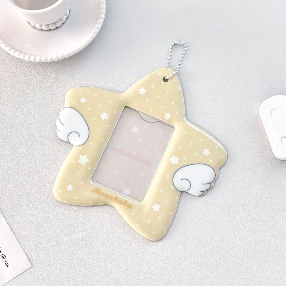 Giá đỡ Photocard HOBBYIN, Giá đỡ thẻ thần tượng Kpop PVC 3 Inch, Hình ngôi sao có móc khóa Plus Kích thước Giá đỡ ảnh thần tượng Kpop Idol Ảnh