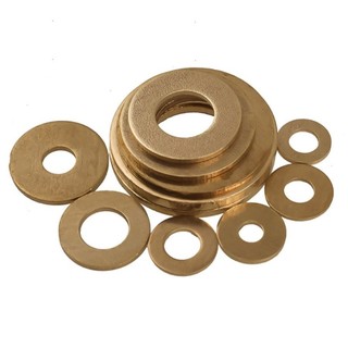 Vòng đệm phẳng đồng, Long Đền phẳng cho ốc lục giác Máy giặt phẳng vít kim loại Meson tròn bằng đồng thau dày M5 / M6 / M8 / M10-M24 [JYD-ZZ-Z]