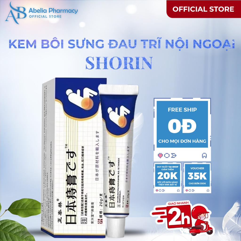 Kem Bôi Trĩ Nhật Bản SHORIN-Kem SHORIN Cải Thiện Tình Trạng Trĩ Ngoại Trĩ Nội Ngoại