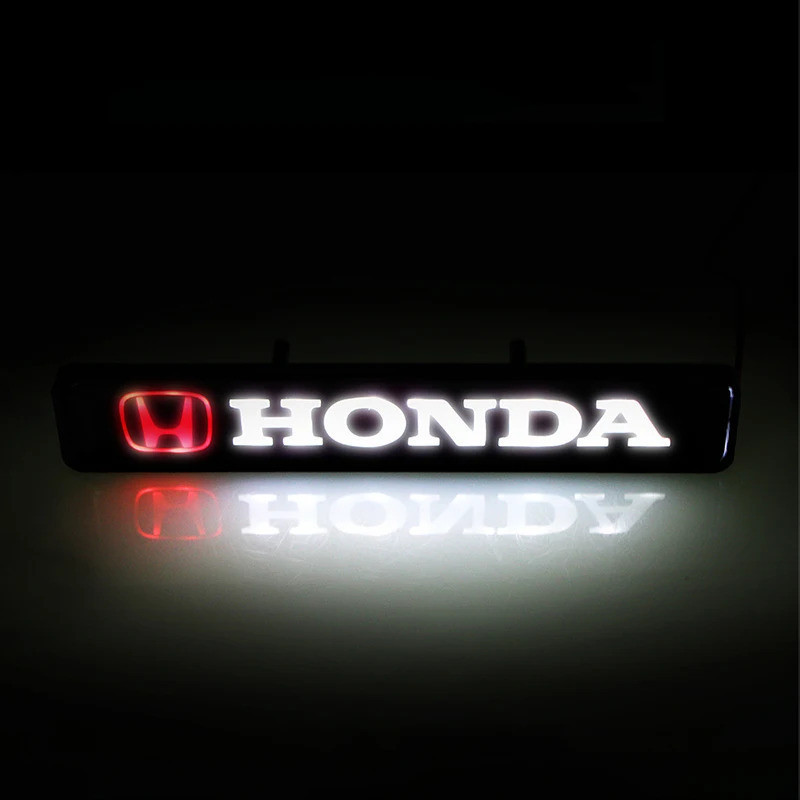 Huy hiệu LED lưới tản nhiệt phía trước ô tô cho Honda Vezel Mugen Logo Accord Odyssey CRV Jazz Pilot Civic City Crosstour Light Biểu tượng tạo kiểu