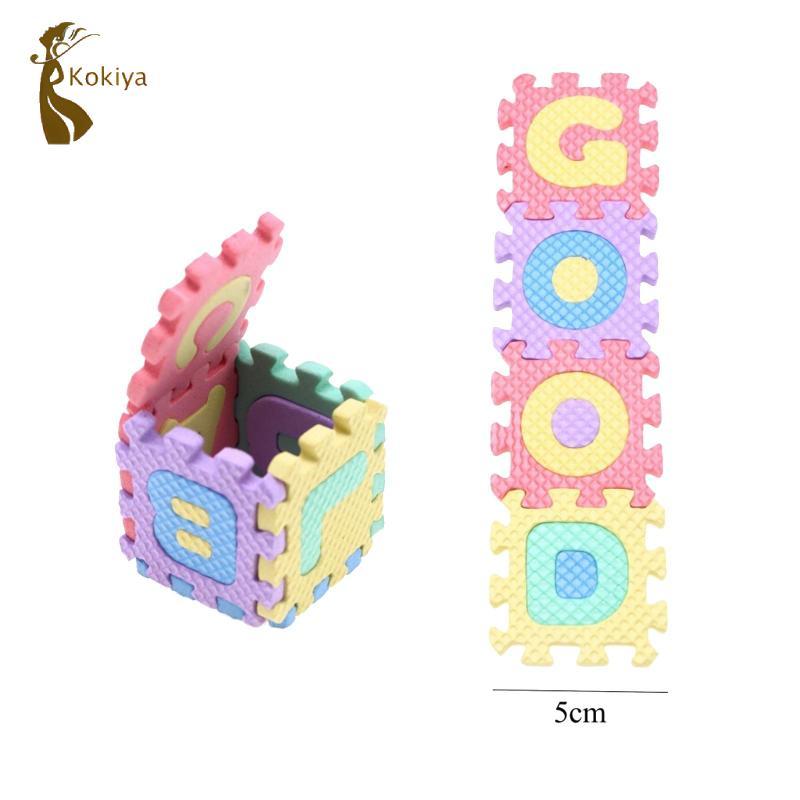 Thảm chơi xếp hình, Thảm chơi bảng chữ cái, Thảm chơi xốp số bảng chữ cái 36 miếng, dành cho