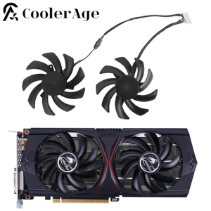 Ii2 Cái / lốc 85MM 8Pin RTX2060 Quạt Làm Mát Thay Thế Cho GeForce RTX 2060 6G-V Đồ Họa Card Video Làm Mát Fansx *