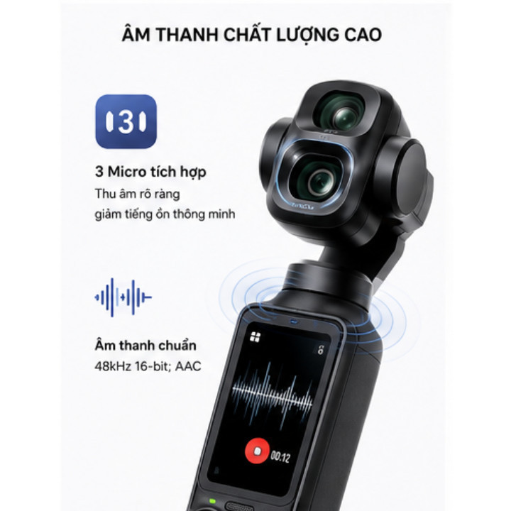 Camera DJI Osmo Pocket 4P - Camera Kép AI, Màu 17 Stop, D-Log 2 Pro, 4K/240fps, 103G Bộ Nhớ Chính Hãng BH 12 Tháng | BigBuy360 - bigbuy360.vn