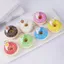Móc khóa bánh rán kem thực tế Squishy Trang trí giảm căng thẳng
