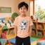 Áo thun bé trai mùa hè khủng long dễ phối đồ Size 90-150