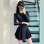 60E5 2023 Phong Cách Mới Đồ Bơi Nữ Phong Cách Thể Thao Váy Phong Cách Một Mảnh Dài Tay Chống Nắng Bơi Cảnh Sát Bao Bụng Ôm Hơn
