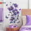 Hoa Tím Bướm Treo Tường Phòng Khách Phòng Ngủ Túi Trang Trí Bức Tranh Tường Tự Dính Đề Can Treo Tường VN