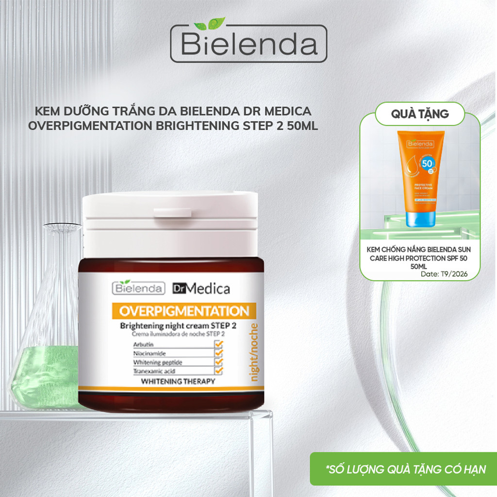 Kem dưỡng trắng da Bielenda Dr Medica Overpigmentation Brightening Step 2 50ml