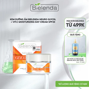 Kem dưỡng Bielenda Neuro Glycol + Vit.C SPF 20 dưỡng trắng da và trẻ hoá da ban ngày 50ml