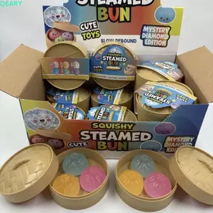 Đồ chơi Squishy bánh bao QEARY, Bánh bao Squishy mềm dễ thương dạ quang, Bé trai Bé gái Phục hồi chậm Pinch dạ quang Cảm giác Fidget Ball Trẻ em