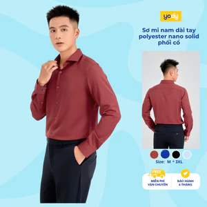 Áo sơ mi nam dài tay YODY nhẹ, thoáng hạn chế nhăn nhàu dáng slim fit TRA- SMM7033