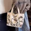 2025 Hoạt Hình Đi Lại Vai Tote HelloKitty Túi Vải Túi Tote Trang Điểm Lưu Trữ Túi Vải Nhỏ Di Động