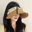 Nơ Ren Raw Edge Raffia Mũ Rơm Nữ Mùa Hè Phong Cách Mới Đi Biển Đi Biển Băng Đô Rơm Bện Tấm Che Nắng Thời Trang
