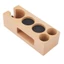 WANYEDI Giá đỡ cà phê bằng gỗ, Trạm Tamping cà phê thiết kế chống trượt 5 lỗ, Chất liệu gỗ bền nhỏ gọn kèm thảm Giá đỡ thảm Tamper sử dụng tại nhà