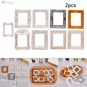 YOLOGO 2 Chiếc Nhà Búp Bê Thu Nhỏ Phụ Kiện Thủ Công 1 / 12 Mô Hình Nội Thất Mô Phỏng Mini
