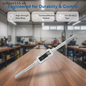 SRVN Bộ vòi vít số liệu 7 trong 1 Vòng bi Thép côn Điểm thẳng M3 đến M12 Dụng cụ khai thác để bảo trì gia đình.
