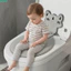 Ghế vệ sinh di động QEARY, Ghế ngồi bô gấp chống nước đa năng, Cốc hút dễ thương mới cố định Ghế vệ sinh có thể điều chỉnh Vòng đệm du lịch