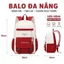 Cặp học sinh, ba lô nữ vải Oxford chống thấm nước, sức chứa lớn, ba lô nhẹ, phù hợp với nhiều cảnh