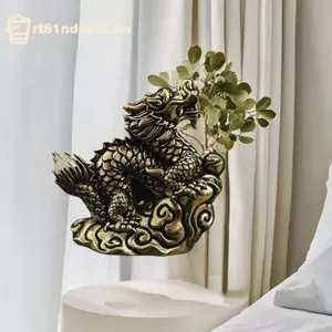 GE Cổ Tượng Rồng Trang Trí Cung Hoàng Đạo Động Vật Đồng Thủ Công Phong Thủy Trang Trí Văn Phòng Các Bức Tượng Nhỏ VN