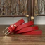 Thắt lưng da thật nữ 20516|Thắt lưng da bò dày lớp 1 1,8cm chiều rộng 4mm|Dây đeo quần jean phù hợp thời trang đơn giản|Khóa chốt hợp kim kẽm Dây mỏng trang trí thông thường|Phong cách cổ tích