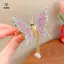 Kẹp Tóc Bướm Di Chuyển Cho Bé Gái Trẻ Em Lắc Di Chuyển Cánh Top Kẹp Nổ Kẹp Ngọc Trai sel Kẹp Tóc Hợp Kim DIY Phụ Kiện Tóc [Mina]