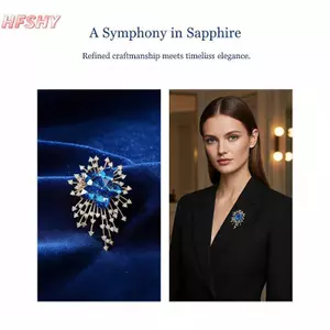 HFSHY Mạ Vàng Pha Lê Hoa Trâm Sáng Bóng Cubic Zirconia Phụ Kiện Thời Trang Cho Nữ Trang Trí Hàng Ngày VN