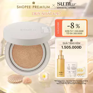 Phấn nước thuần chay su:m37 Skin-Stay Soft Glow Cushion SPF+/ PA+++ 13g (kèm lõi refill)