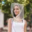 Mũ mưa chống nước có thể tái sử dụng rõ ràng Vành rộng thời trang trong suốt dành cho nữ Chụp ảnh Du lịch ngoài trời VN