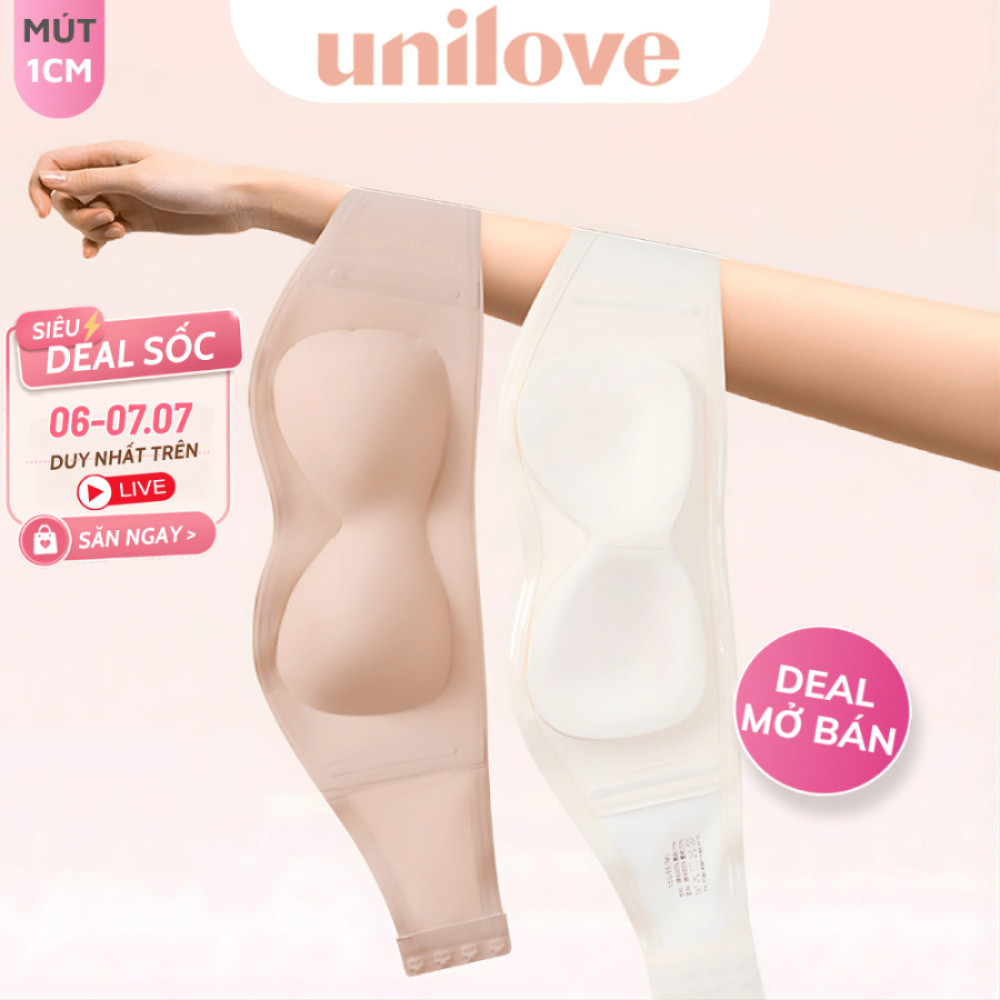 Bra Áo Lót Quây Ngang Cúp Ngực Chống Tuột Không Dây Siêu Bám Unilove Không Dây Không Gọng 2271