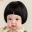 THEGIRL8B Tóc Giả Cho Bé Đạo Cụ Chụp Ảnh Sơ Sinh Bé Mũ Trẻ Em Chất Lượng Cao Đảng Lông Tơ Dễ Thương Trẻ Em Thời Trang Ngắn Bob Tóc Giả