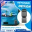 Vỏ nhựa màu xám Máy tính Mini điện tử 8 chữ số có móc khóa