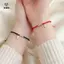 Handmade Phong Cách Trung Quốc Hạt Fu Phước Lành Luy Vòng Tay Cặp Đôi Dành Cho Nữ Vòng Tay Dây Đỏ Quà Tặng Trang Sức Có Thể Điều Chỉnh [Mina]